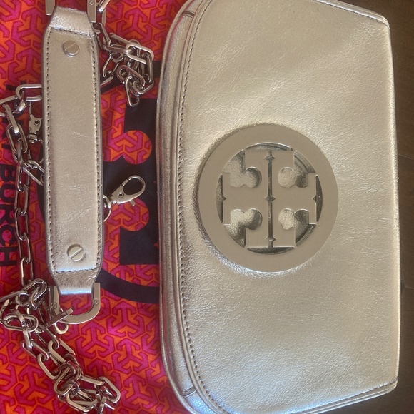 Tory Burch Handbags - Tory Burch Silver Purse